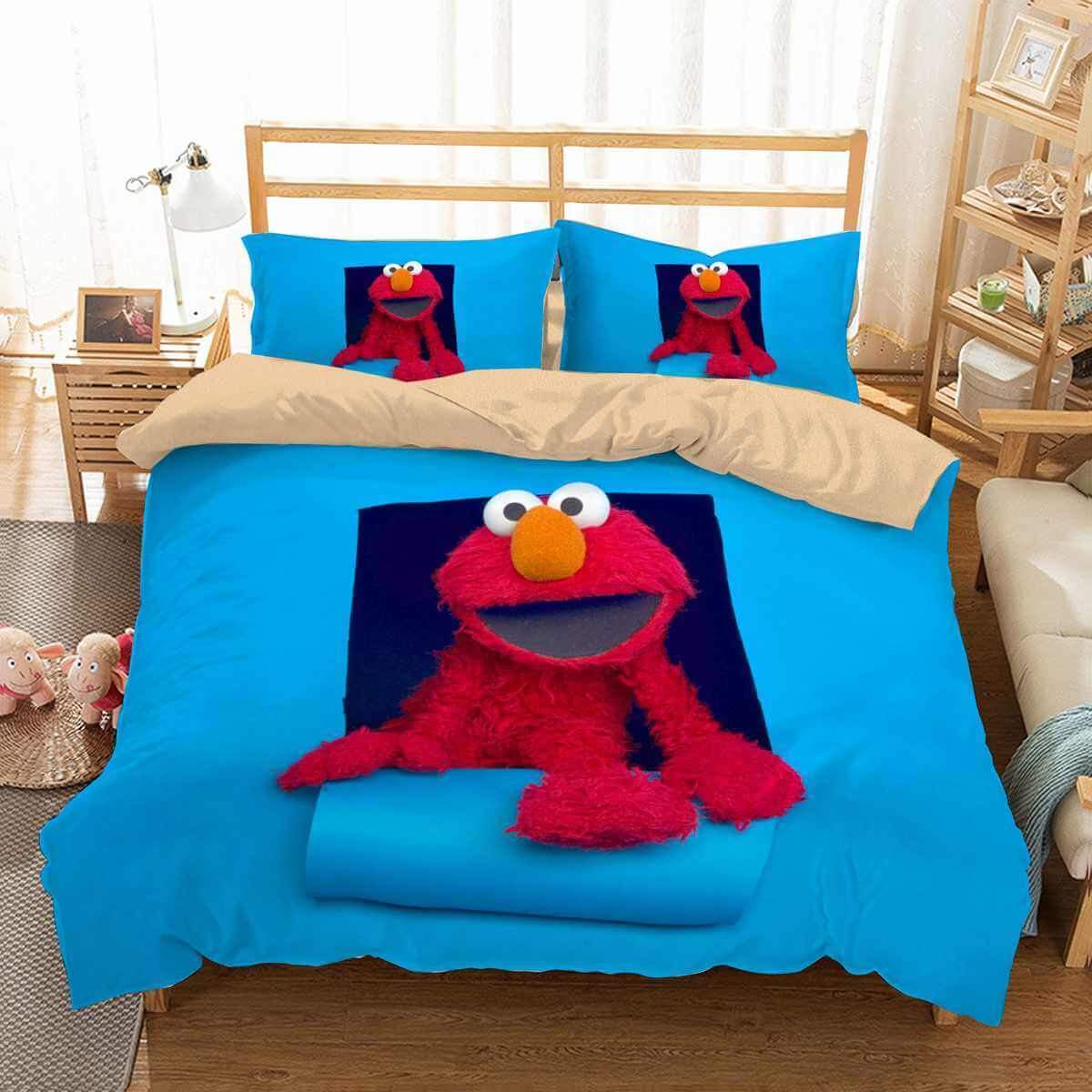 Sesame Street 3D Customized Duvet Cover Bedding Set
