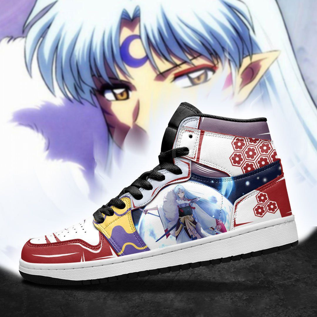 Sesshomaru Inuyasha Anime 1 High Top Air Jordan Sneaker, Air Jordan Hightop