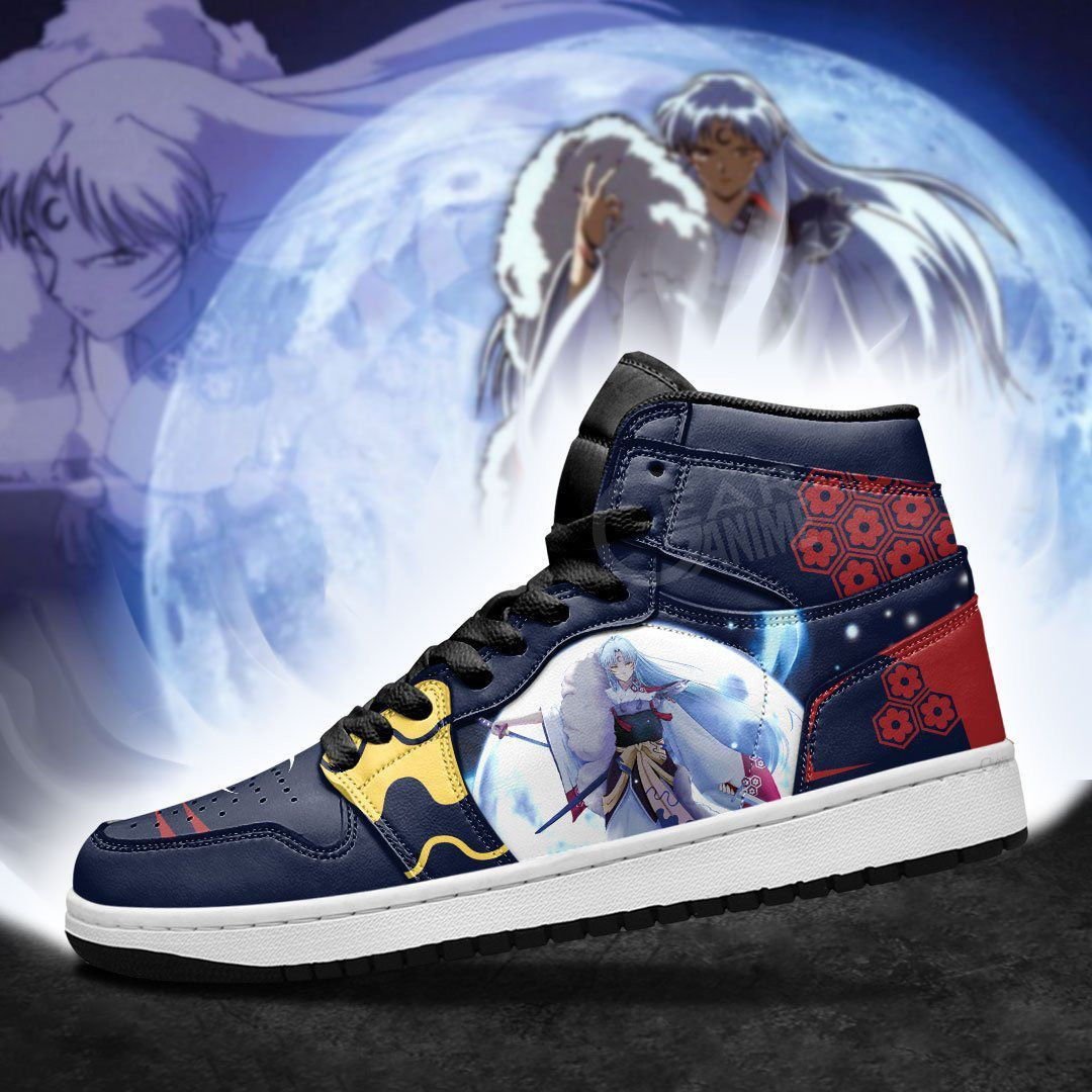 Sesshomaru Inuyasha Anime 3 High Top Air Jordan Sneaker, Air Jordan Hightop