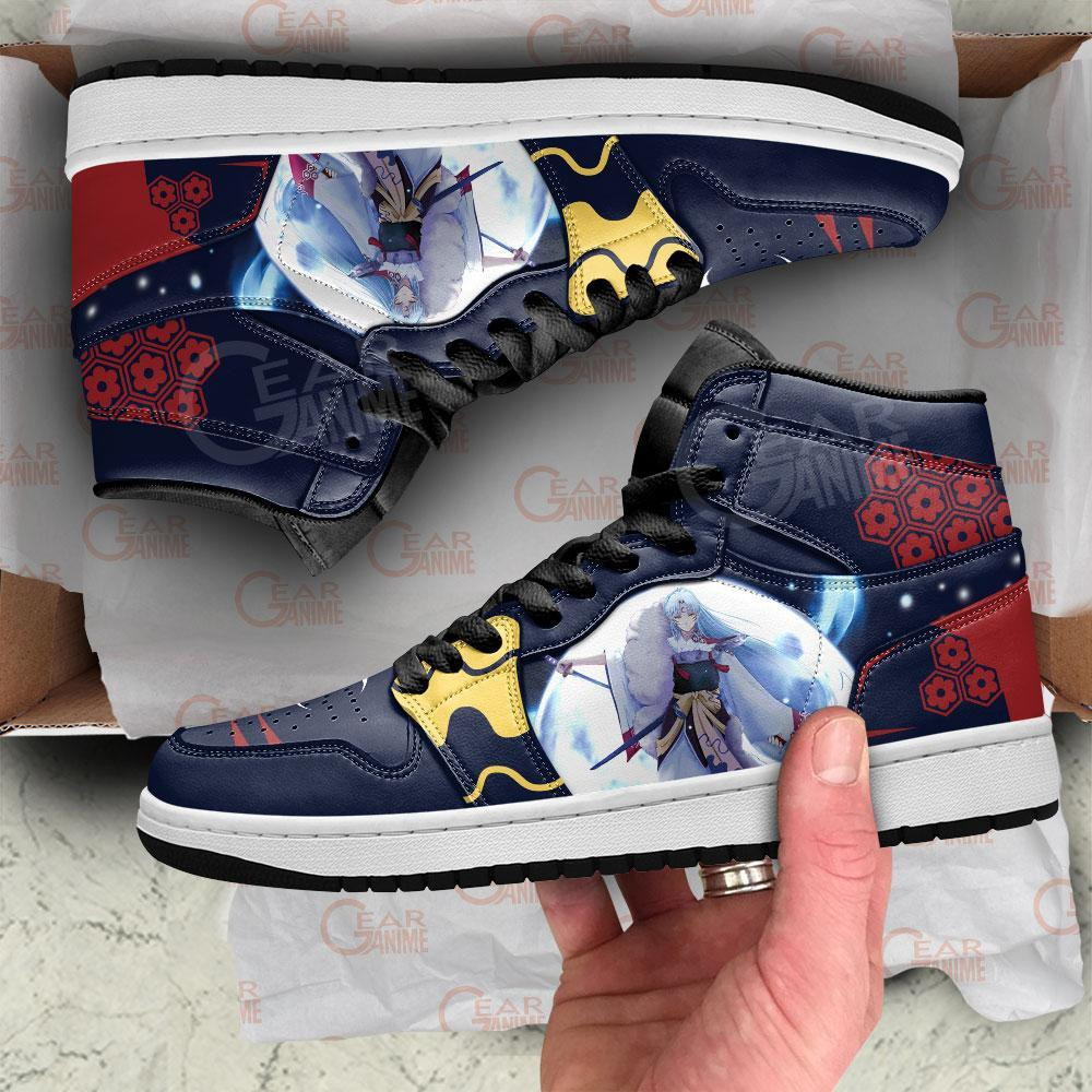 Sesshomaru JD1s Sneakers Dark Theme Anime Shoes, Air Jordan Hightop