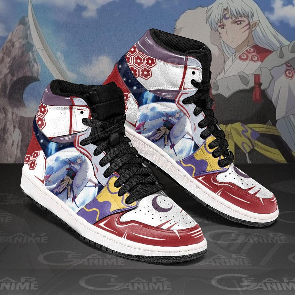Sesshomaru JD1s Sneakers Inuyasha Anime Shoes, Air Jordan Hightop