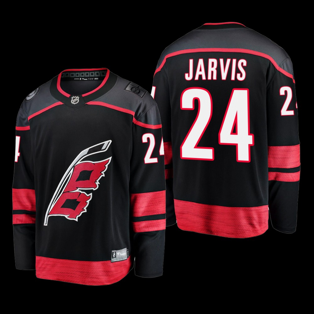 Seth Jarvis #24 Carolina Hurricanes Primary Home 2022-23 Black Breakaway Player Jersey