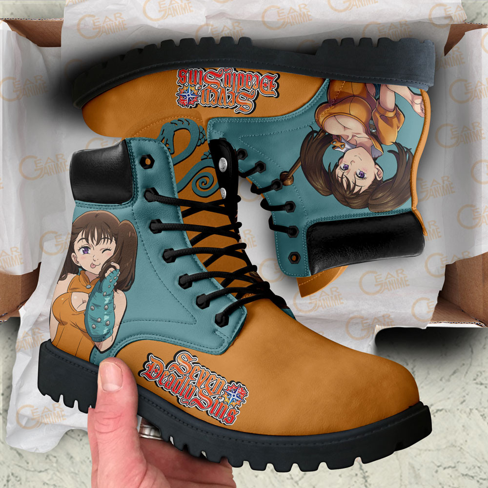 Seven Deadly Sins Diane Boots Custom Anime Shoes