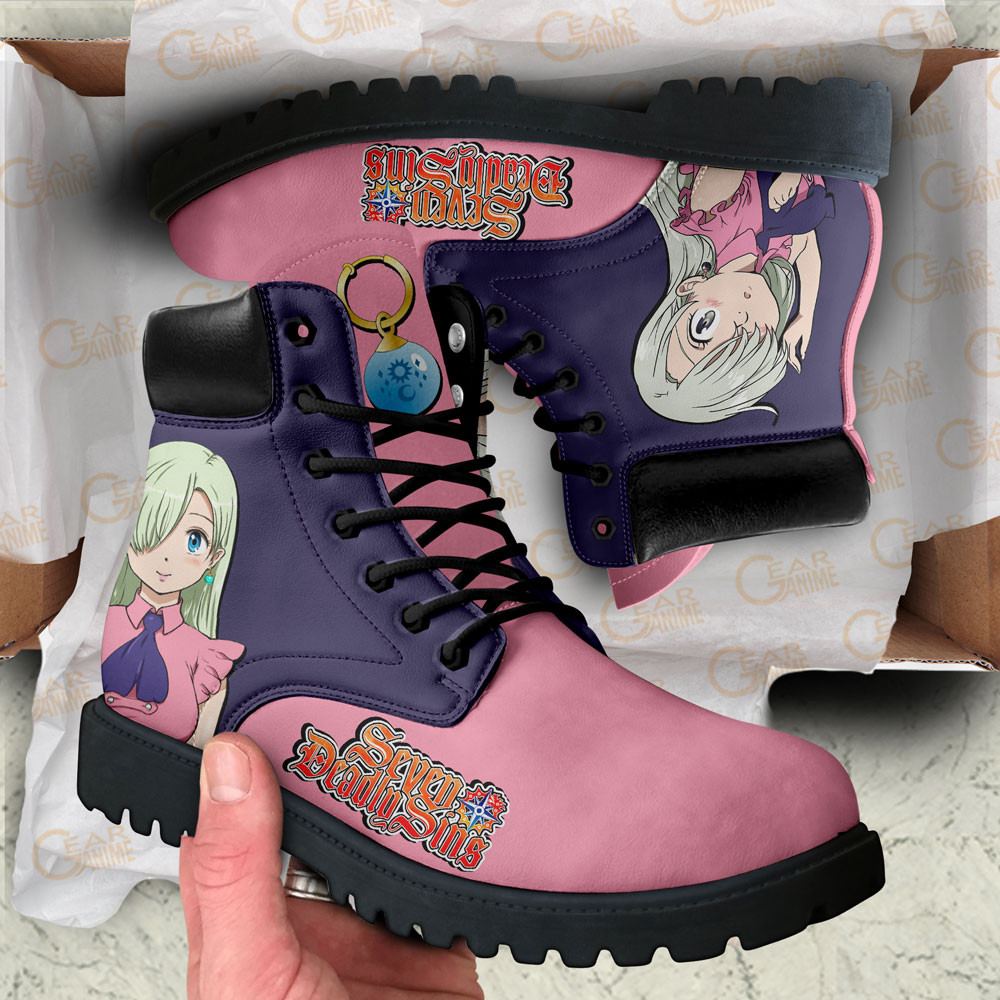Seven Deadly Sins Elizabeth Liones Boots Custom Anime Shoes