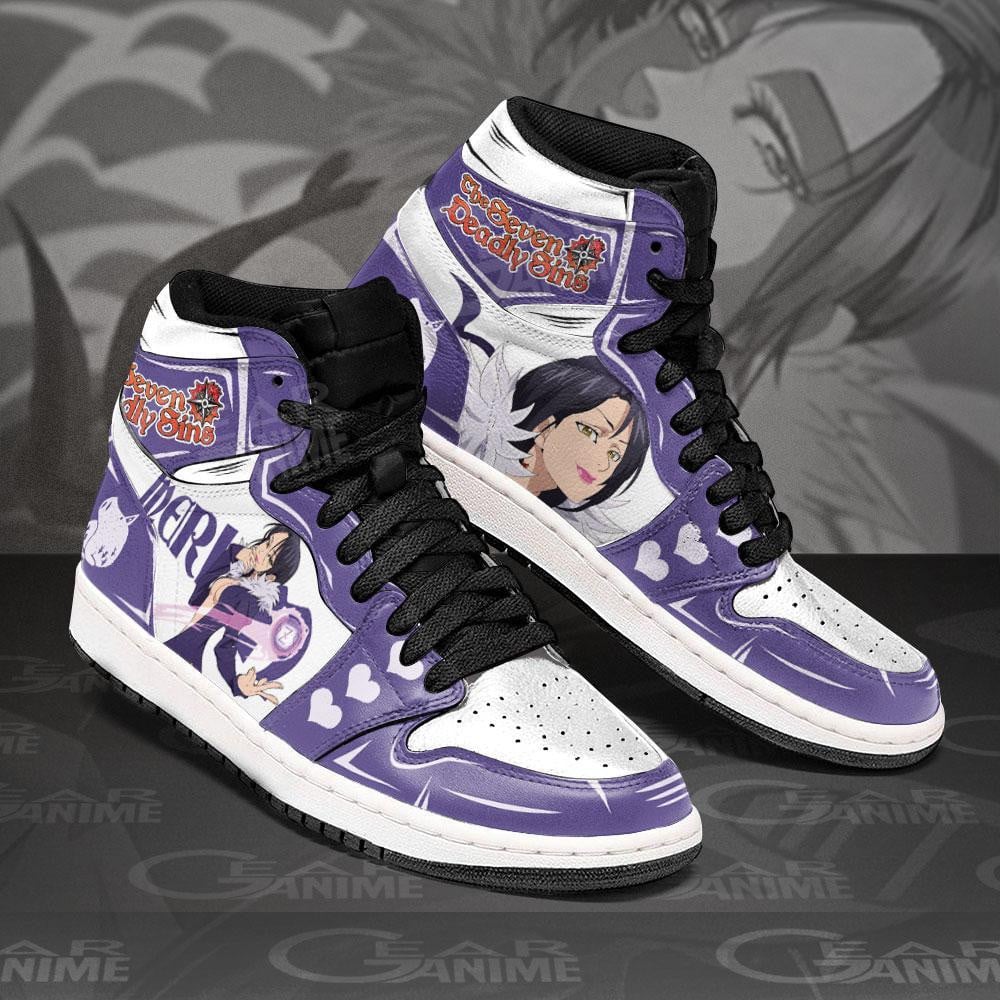 Seven Deadly Sins Merlin JD1s Sneakers Anime Shoes, Air Jordan Hightop