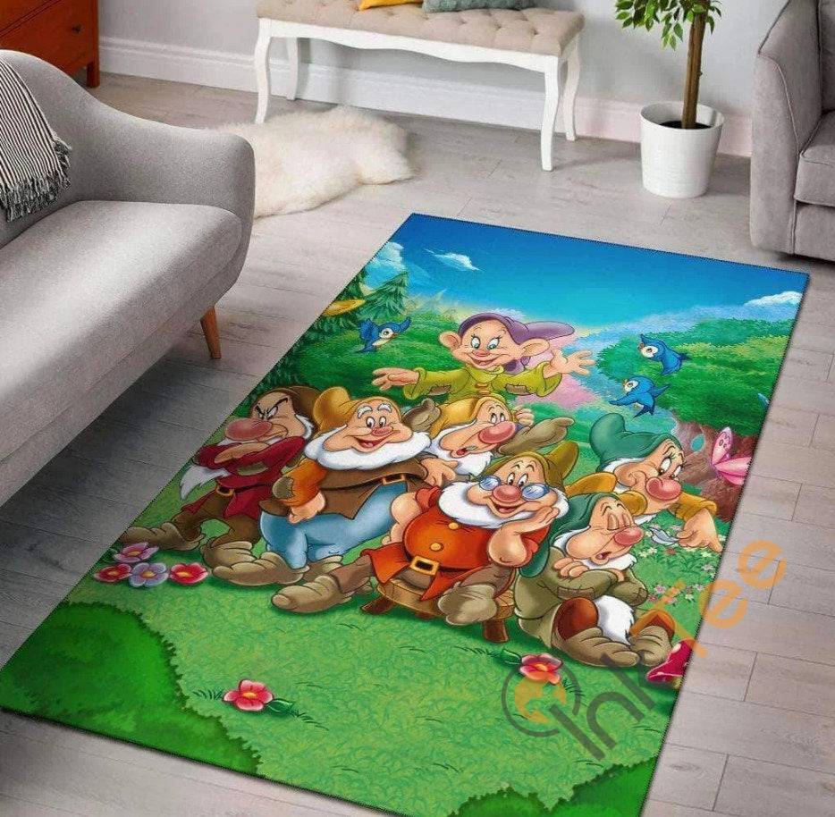 Seven Dwarfs Snow White And The Disney Christmas Gift For Lover Rectangle Rug