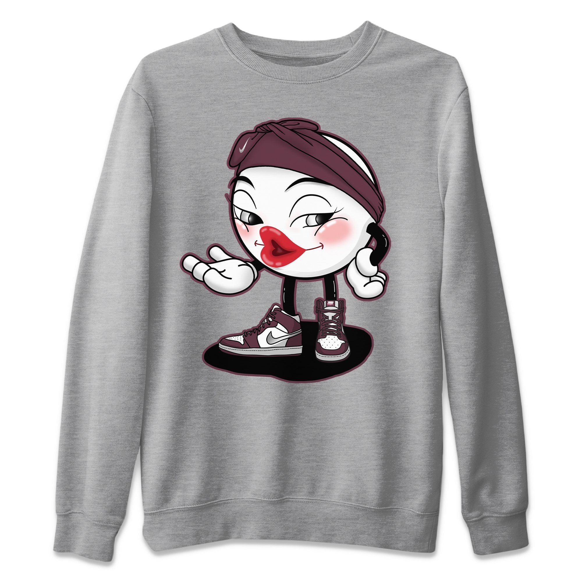 Sexy Emoji Unisex Sweater – Air Jordan 1 Bordeaux, Sneakers Matching Sweater