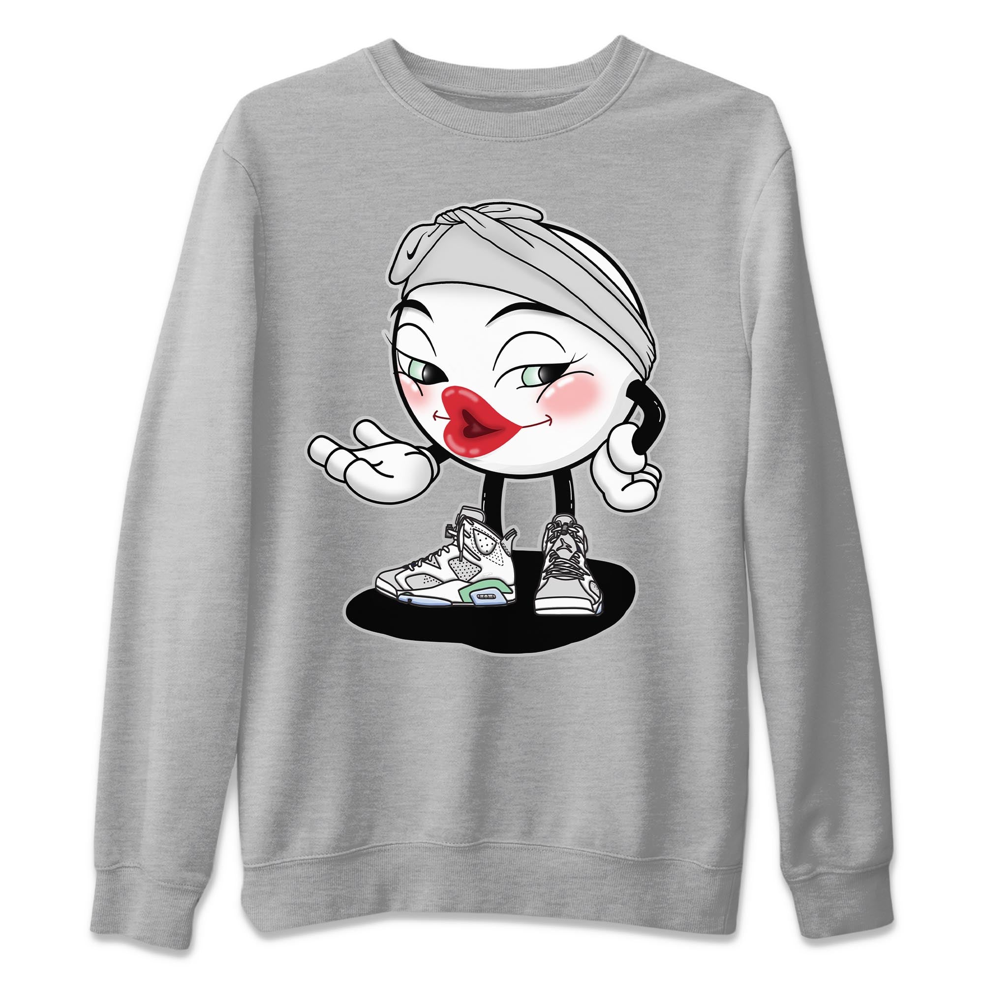Sexy Emoji Unisex Sweater – Air Jordan 6 Mint Foam, Sneakers Matching Sweater