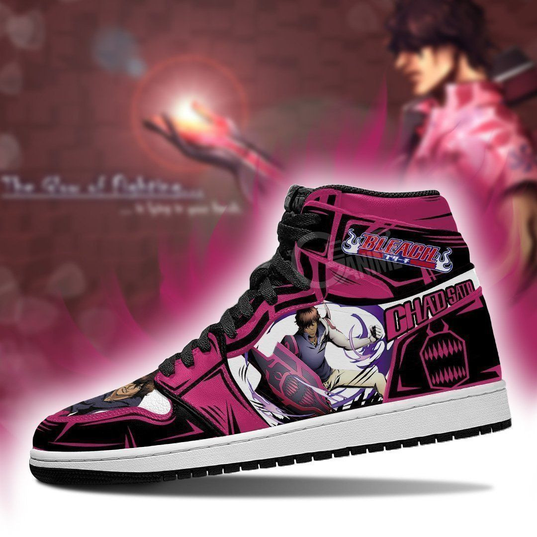 Shado Bleach Anime 1 High Top Air Jordan Sneaker, Air Jordan Hightop
