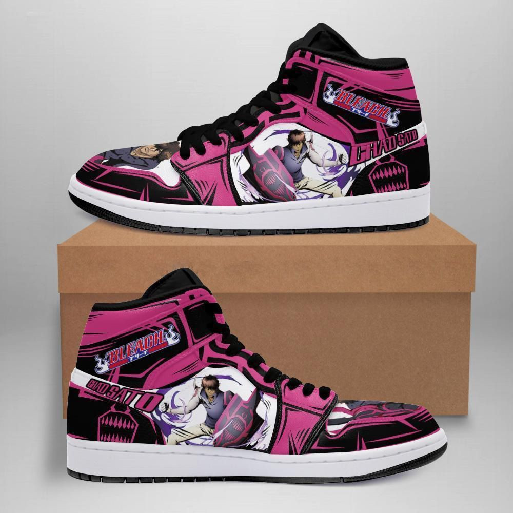 Shado Bleach Anime 1 High Top Air Jordan Sneaker, Air Jordan Hightop