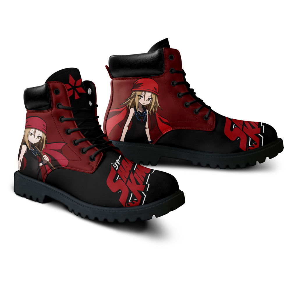 Shaman King Anna Kyoyama Boots Anime Custom Shoes