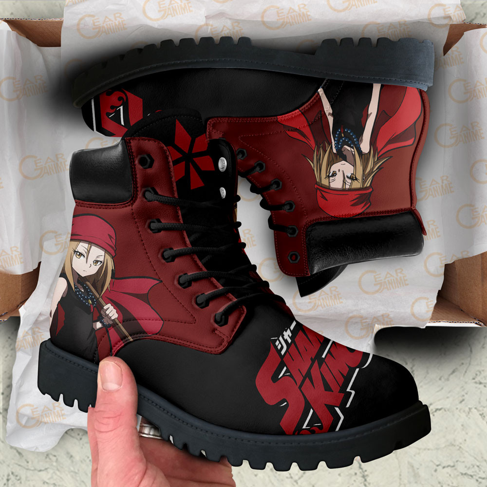 Shaman King Anna Kyoyama Boots Anime Custom Shoes