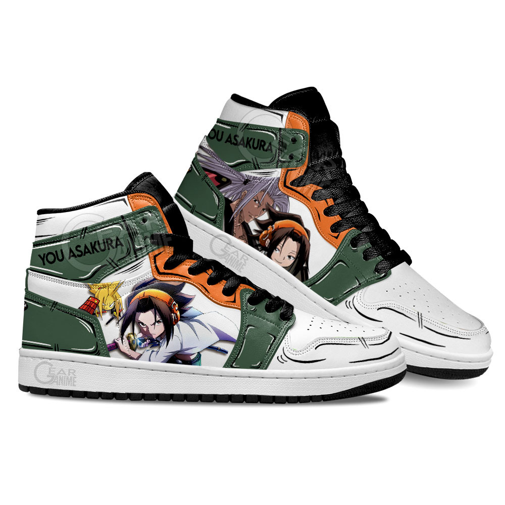 Shaman King Asakura Yoh Shoes For Anime Fans, Air Jordan Hightop