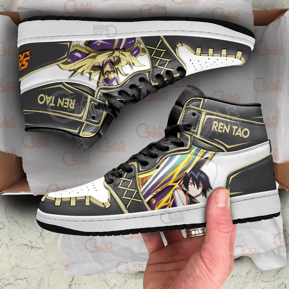 Shaman King Ren Tao Shoes For Anime Fans, Air Jordan Hightop