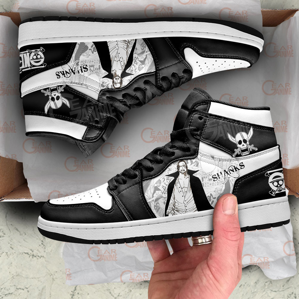 Shanks JD1s Sneakers One Piece Shoes Manga Style, Air Jordan Hightop