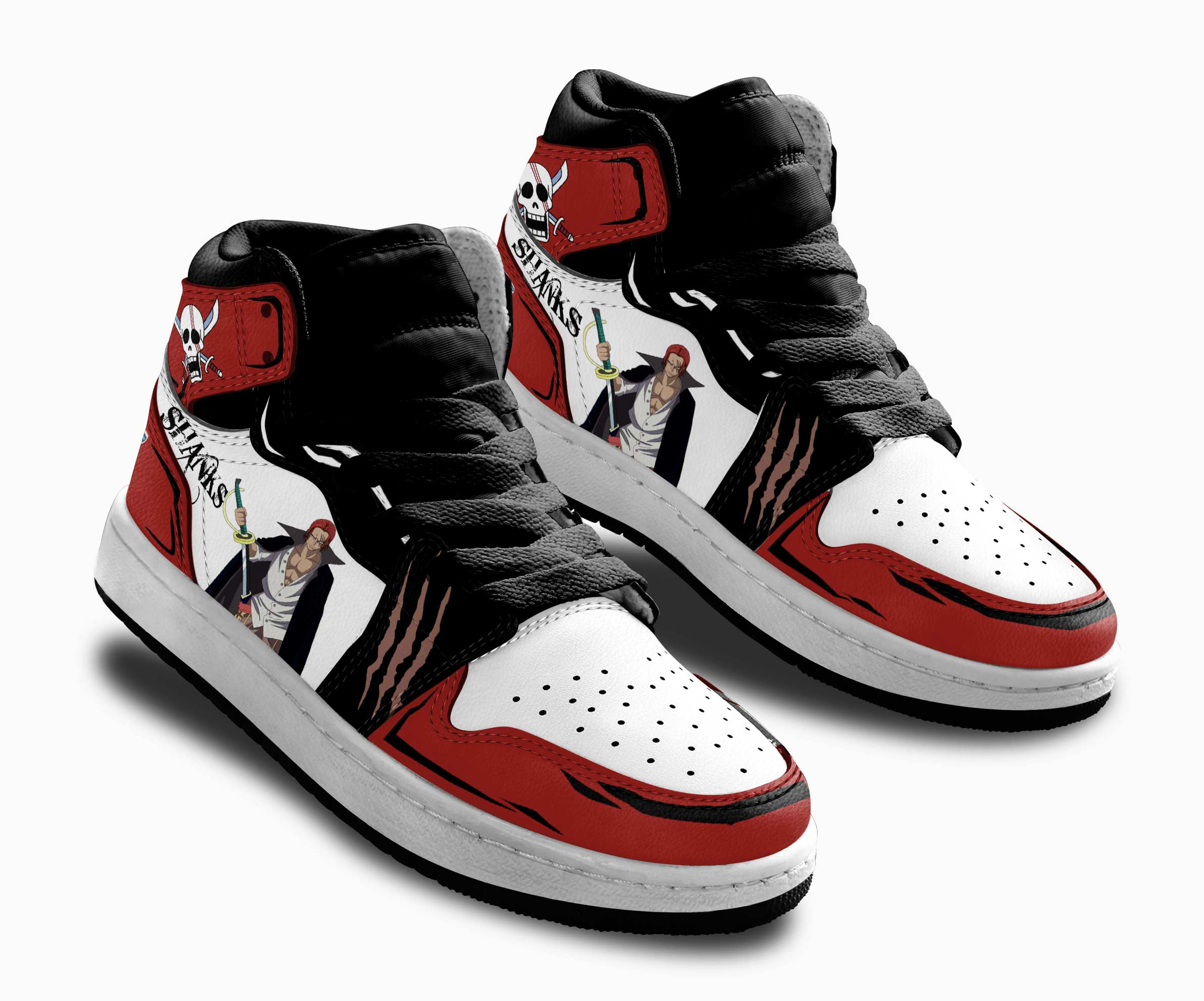 Shanks Kids Sneakers Custom Anime One Piece Shoes For Kids