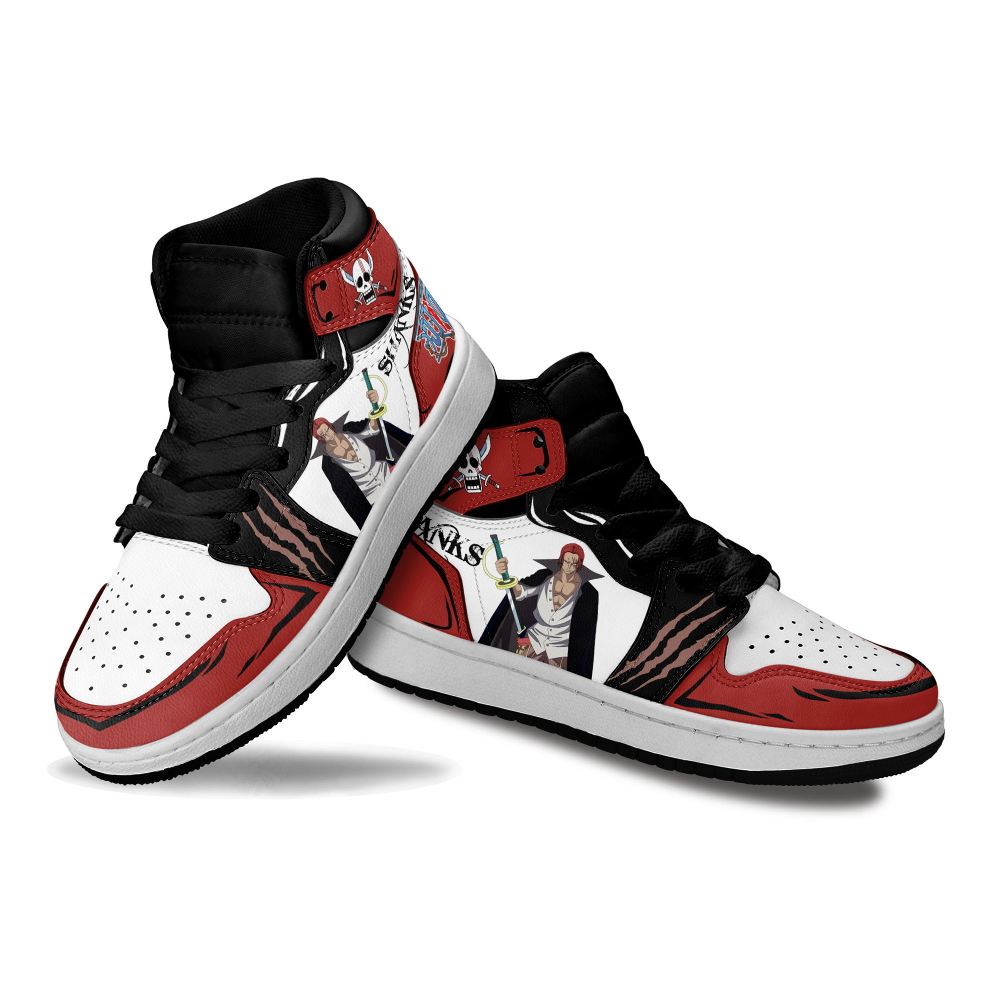 Shanks Kids Sneakers Custom Anime One Piece Shoes For Kids