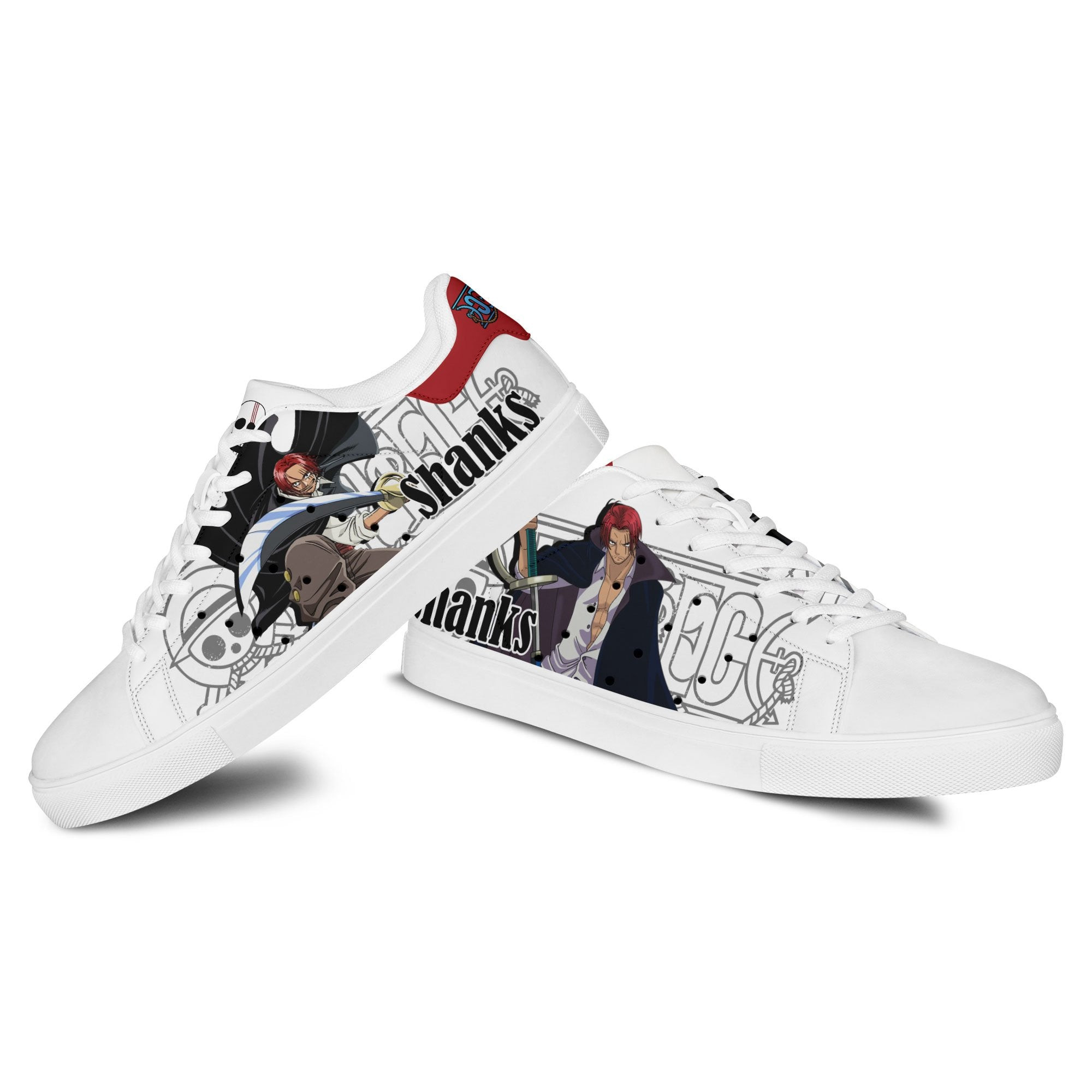 Shanks Skate Sneakers Custom Anime One Piece Shoes