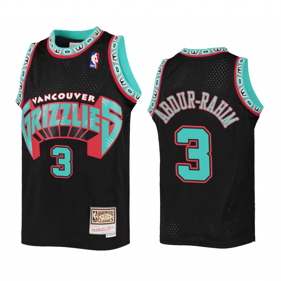 Shareef Abdur-Rahim Vancouver Grizzlies Youth Black Reload Jersey Throwback