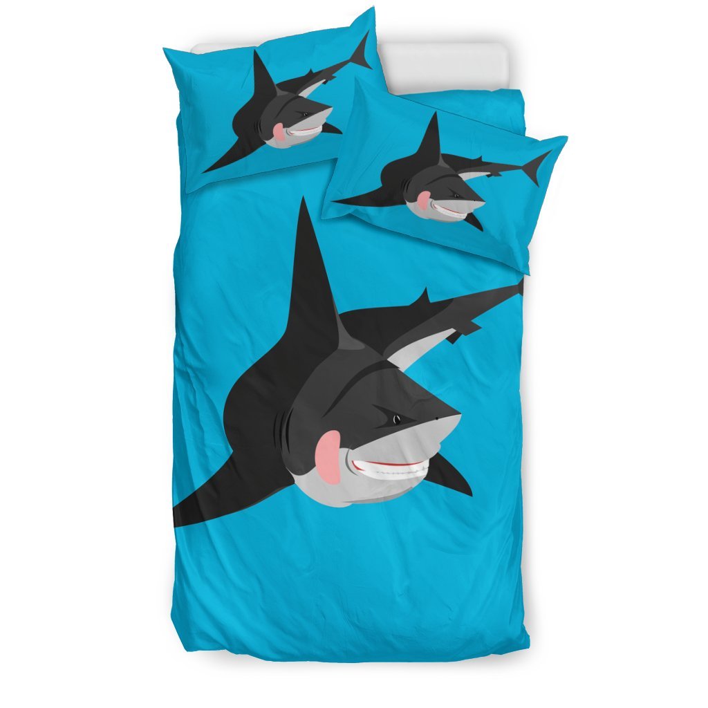 Shark Cartoon 3D Customized Duvet Cover Bedding Set