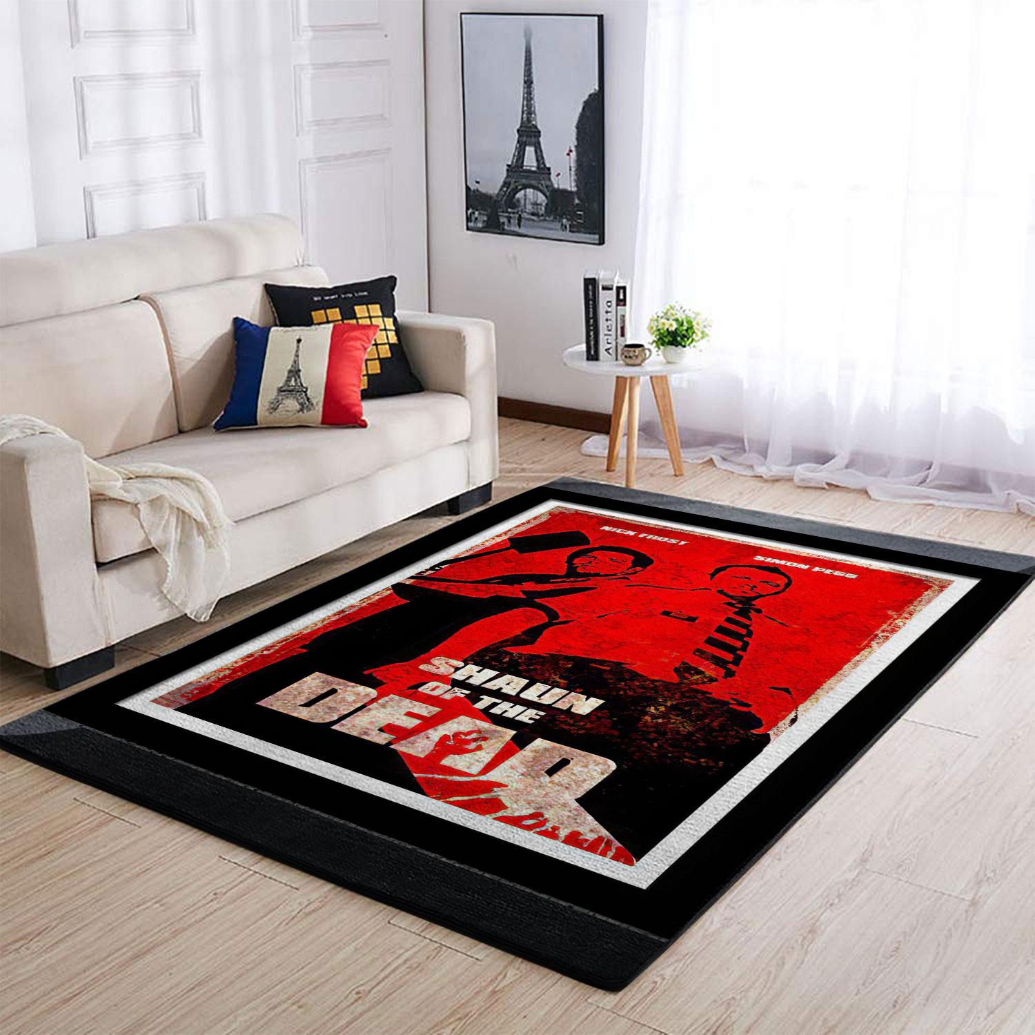 Shaun Of The Dead Nick Frost Simon Pegg Zombie Comedy Horror Movie Rectangle Rug
