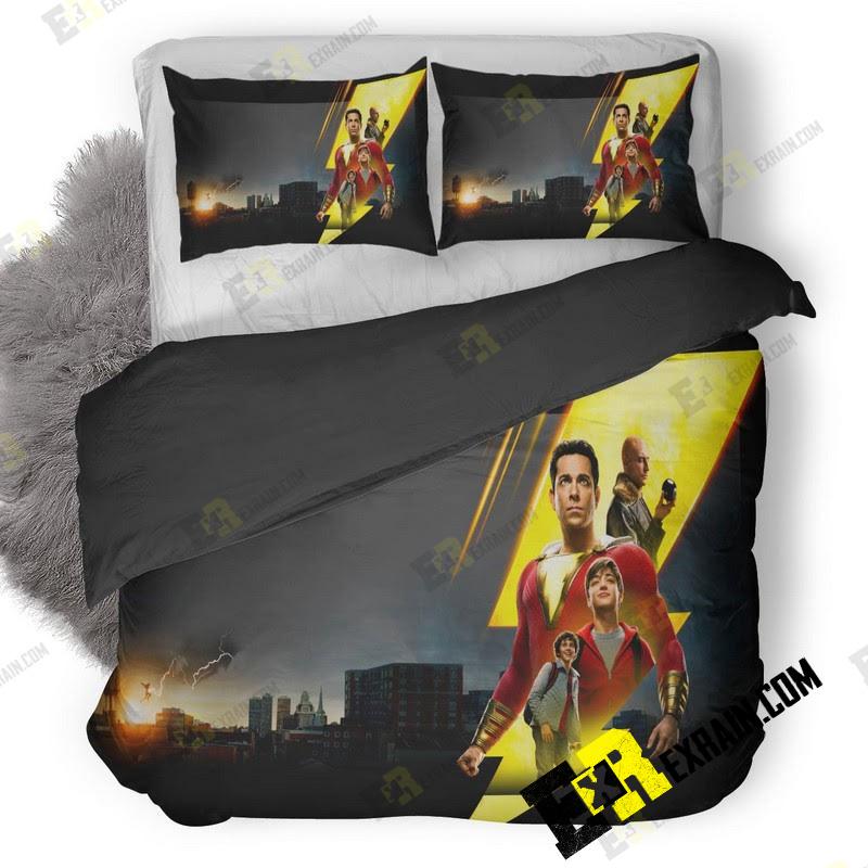 Shazam New Poster Gz 3D Customized Duvet Cover Bedding Set