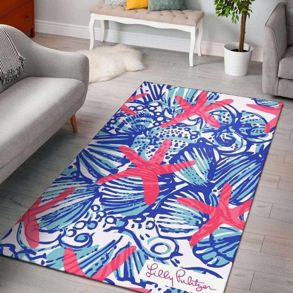She She Shell Lilly Pulitzer Area Rectangle Rug