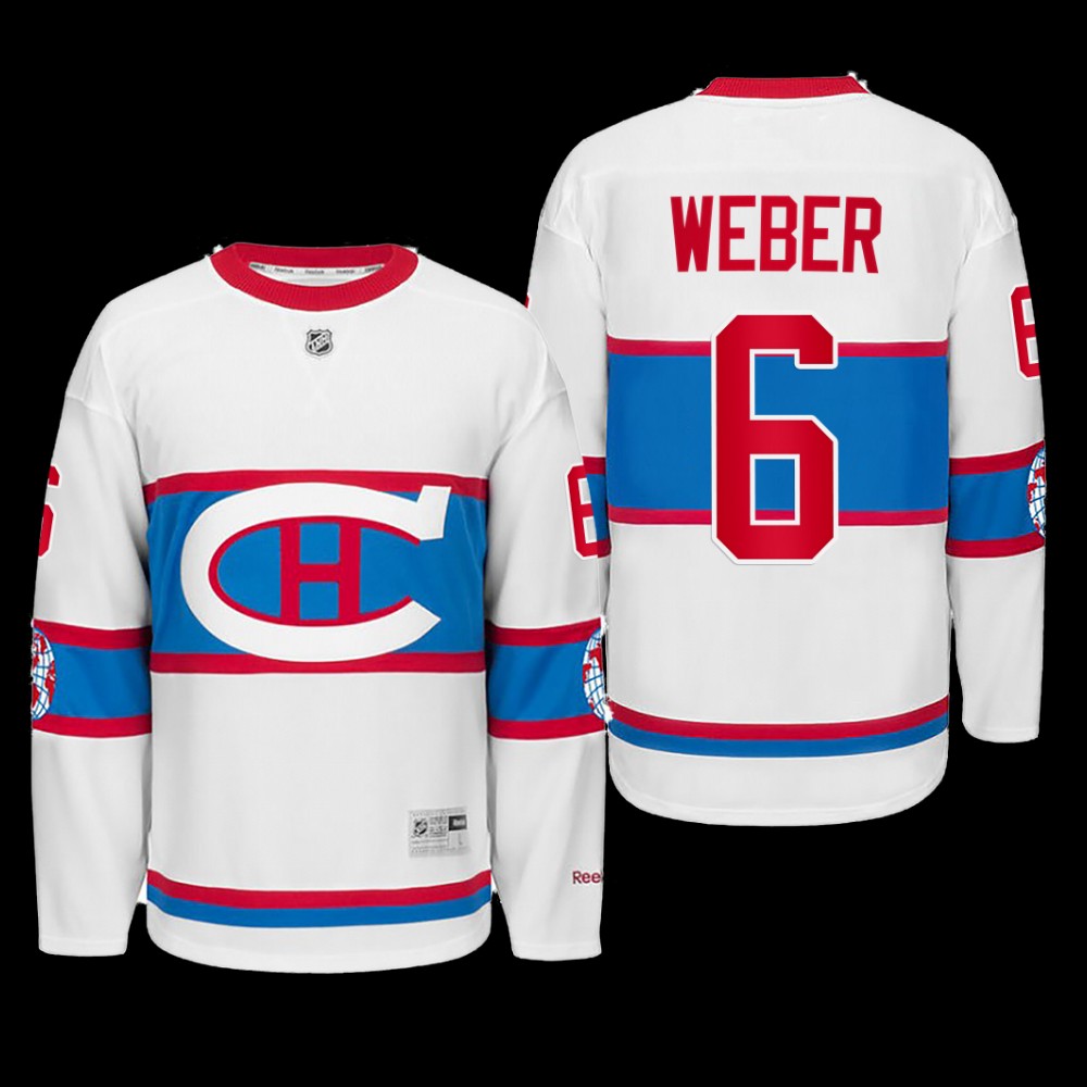 Shea Weber Montreal Canadiens Winter Classic 2016 White Throwback Jersey