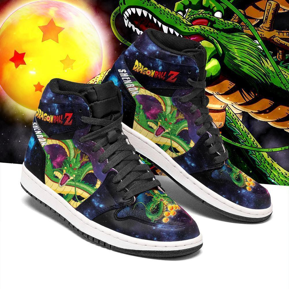 Shenron JD1s Sneakers Galaxy Dragon Ball Anime Shoes, Air Jordan Hightop