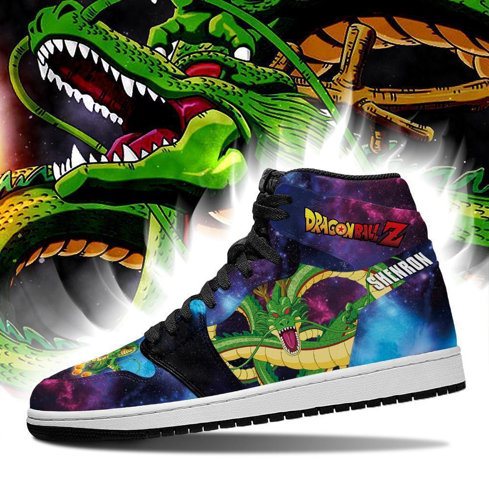 Shenron JD1s Sneakers Galaxy Dragon Ball Anime Shoes, Air Jordan Hightop