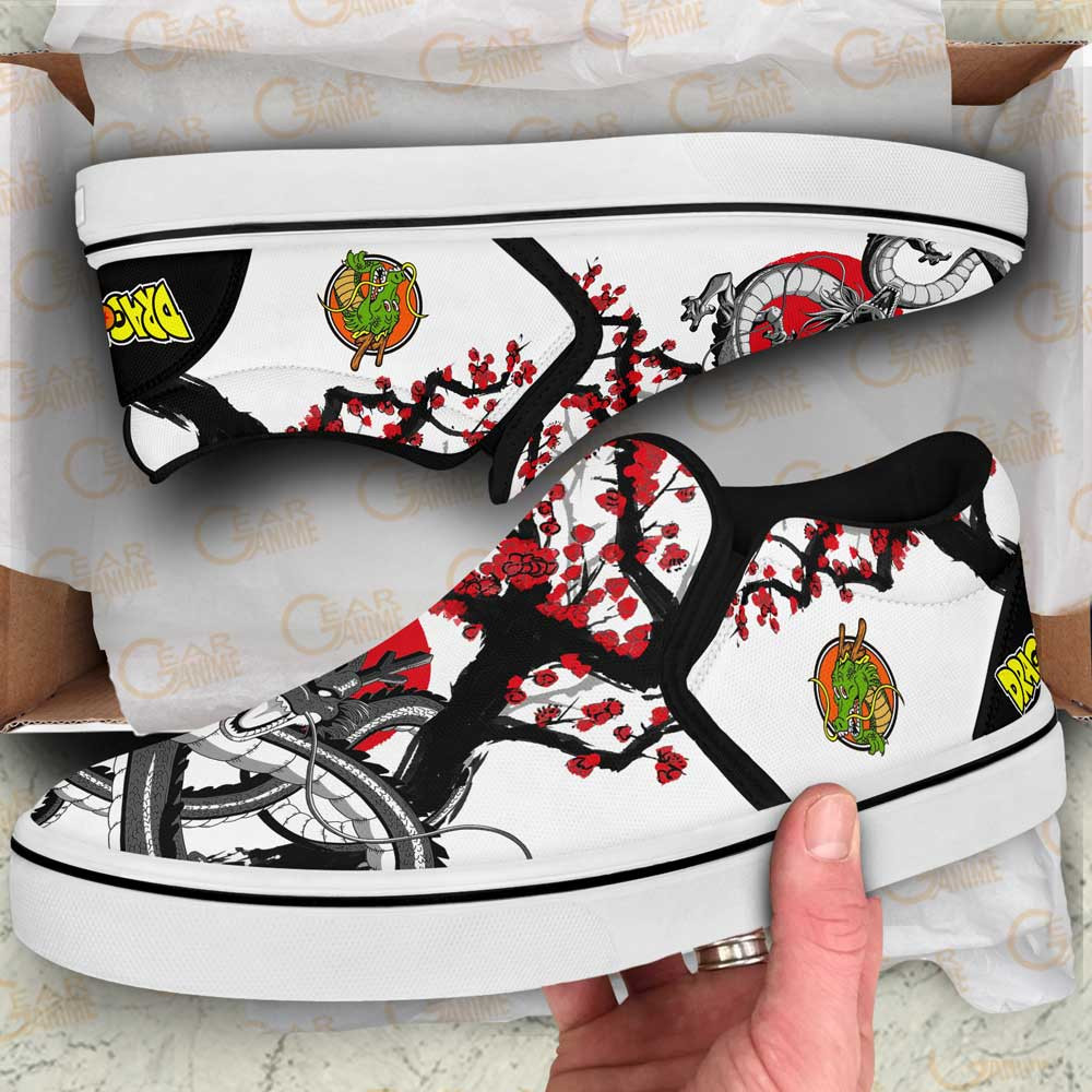 Shenron Slip-On Shoes Canvas Custom Japan Style Anime Dragon Ball Shoes