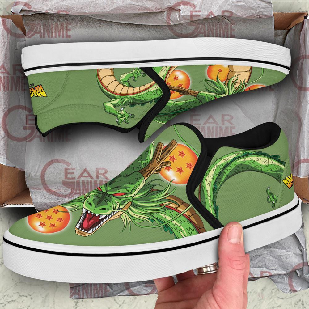 Shenron Slip-On Shoes Canvas Dragon Ball Custom Anime Shoes