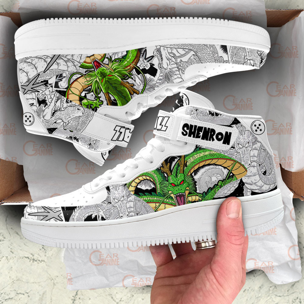 Shenron Sneakers Air Mid Custom Dragon Ball Anime Shoes Mix Manga