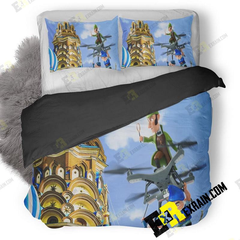 Sherlock Gnomes 3D Customized Duvet Cover Bedding Set