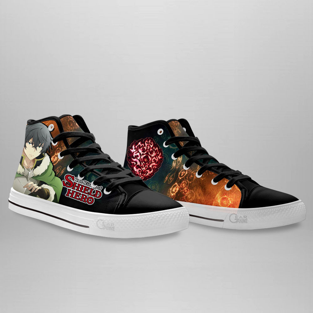 Shield Hero Naofumi Shield of Wrath Anime Custom High Top Shoes