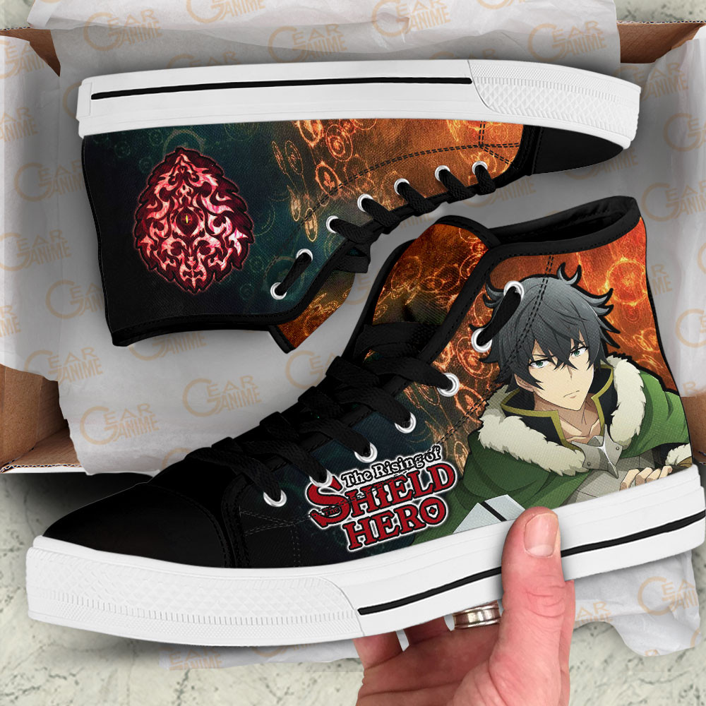 Shield Hero Naofumi Shield of Wrath Anime Custom High Top Shoes