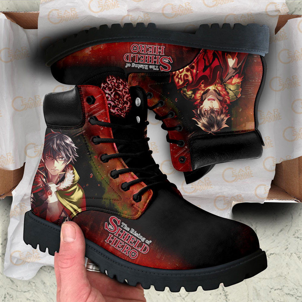 Shield Hero Naofumi Shield of Wrath Boots Anime Custom Shoes