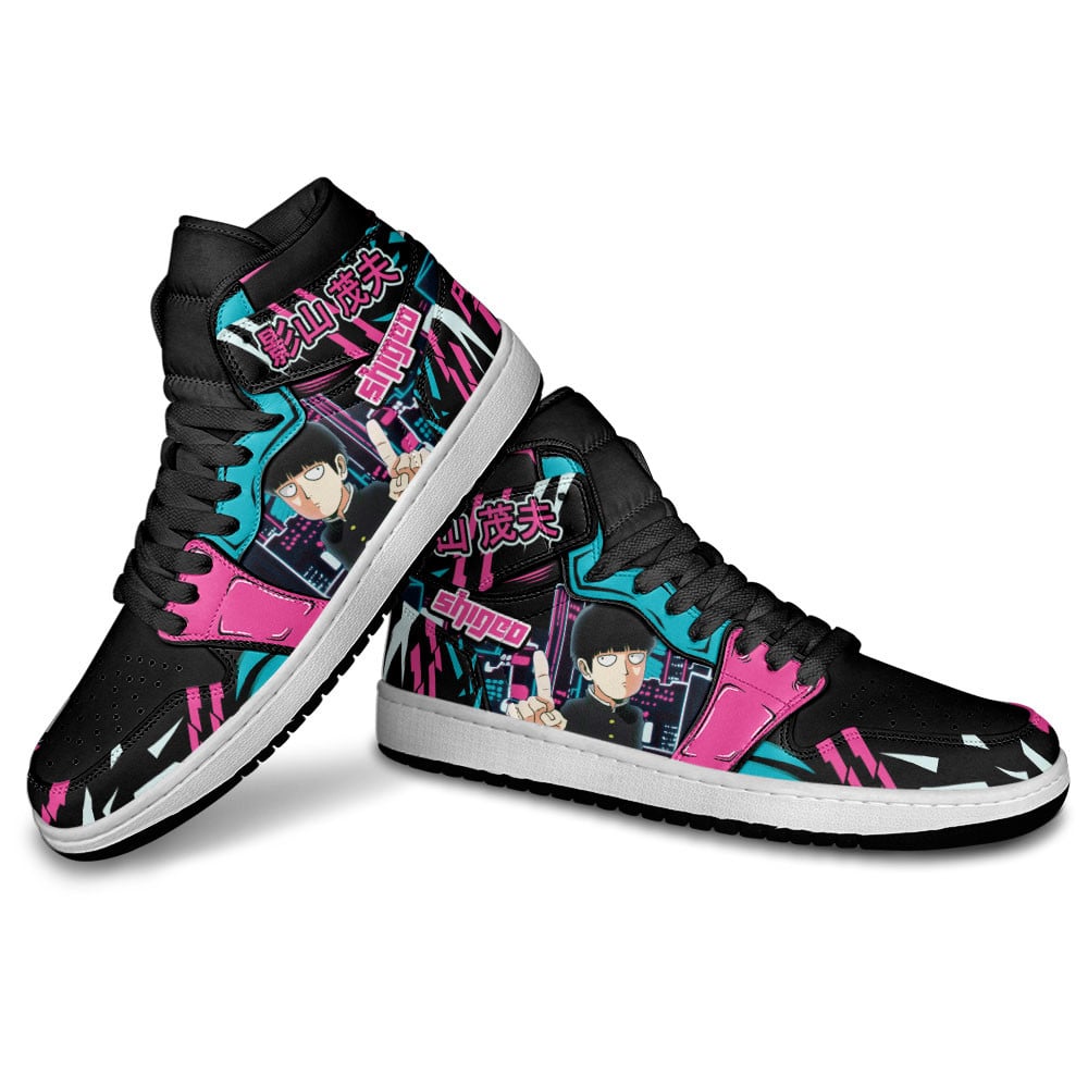 Shigeo Kageyama JD1s Sneakers Mob Psycho 100 Anime Shoes, Air Jordan Hightop