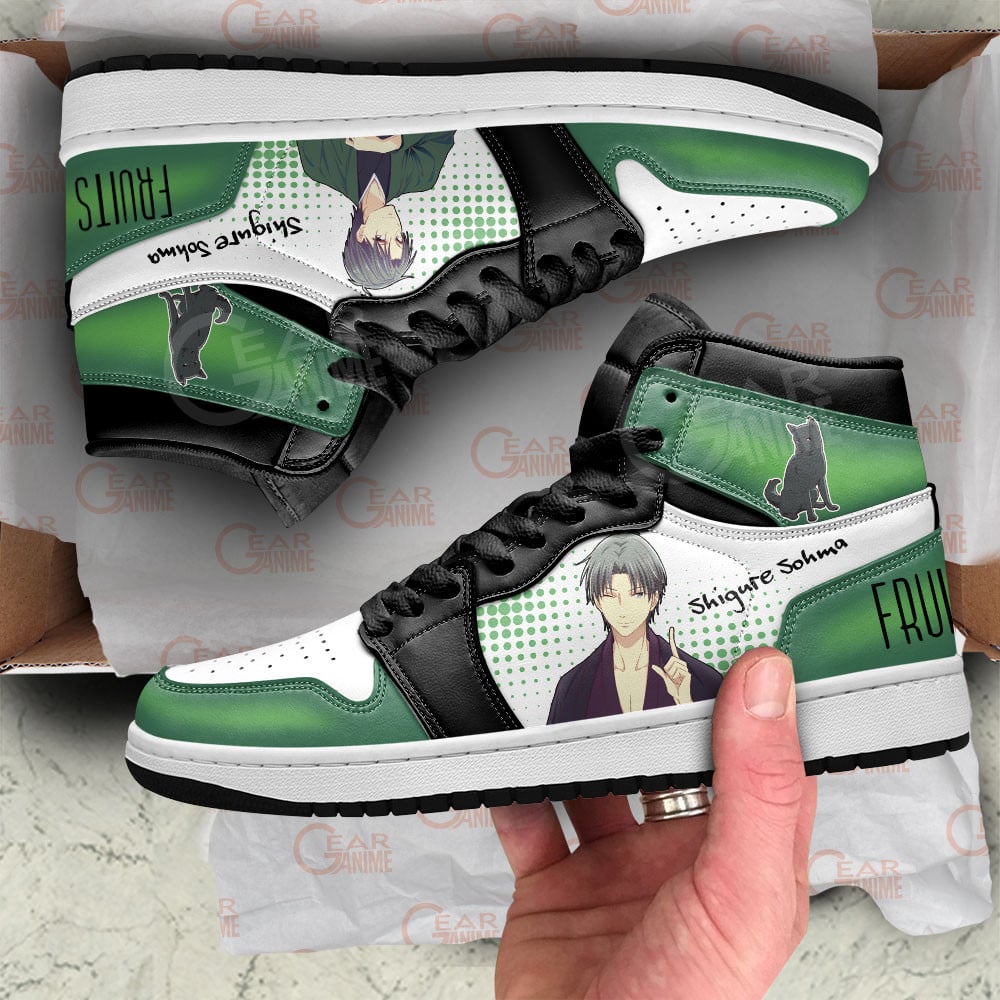 Shigure Souma JD1s Sneakers Fruits Basket Anime Shoes, Air Jordan Hightop