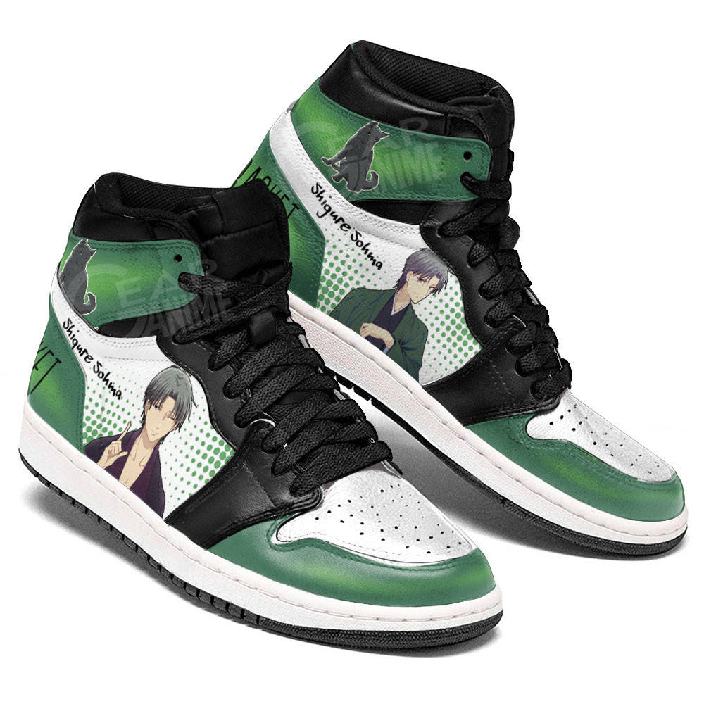 Shigure Souma JD1s Sneakers Fruits Basket Anime Shoes, Air Jordan Hightop