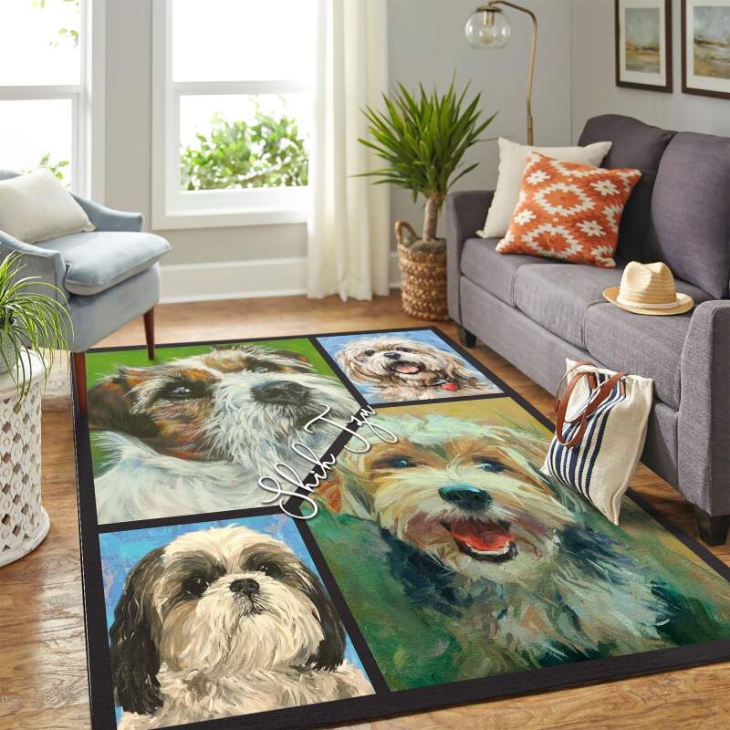 Shih Tzu Mk Carpet Area Rectangle Rug