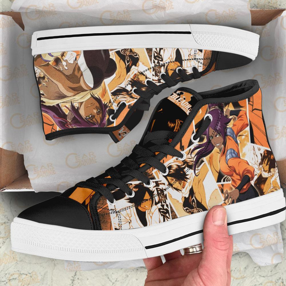 Shihouin Yoruichi High Top Shoes Custom Bleach Anime Sneakers
