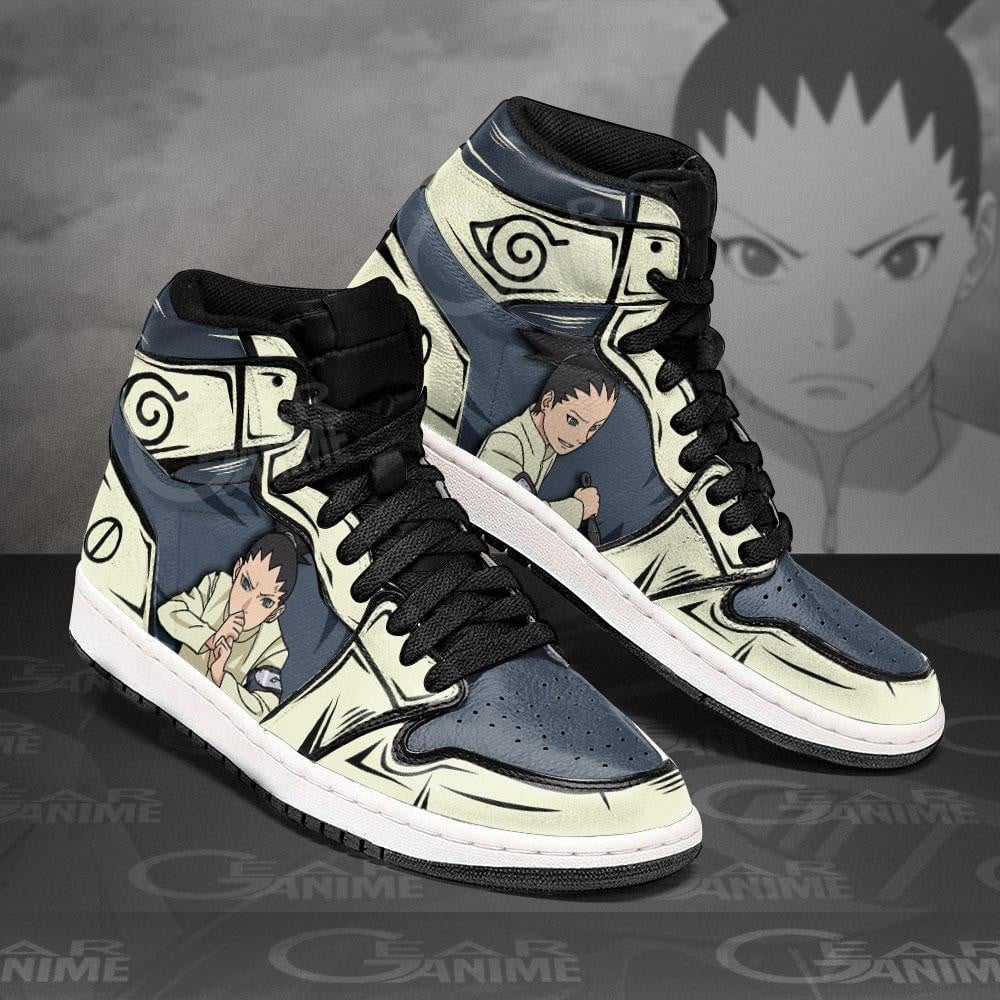 Shikadai Nara JD1s Sneakers Anime Boruto Shoes, Air Jordan Hightop