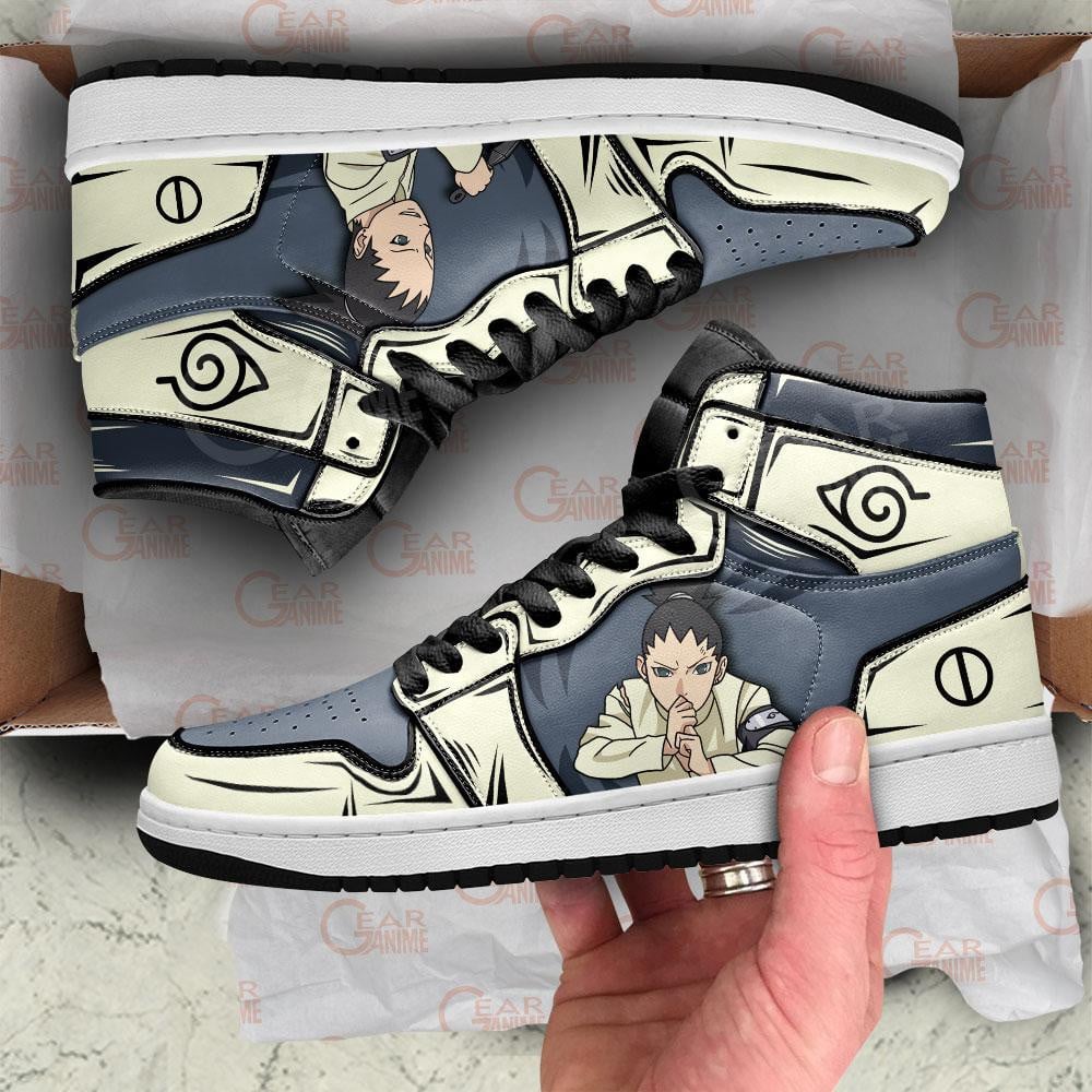 Shikadai Nara JD1s Sneakers Anime Boruto Shoes, Air Jordan Hightop