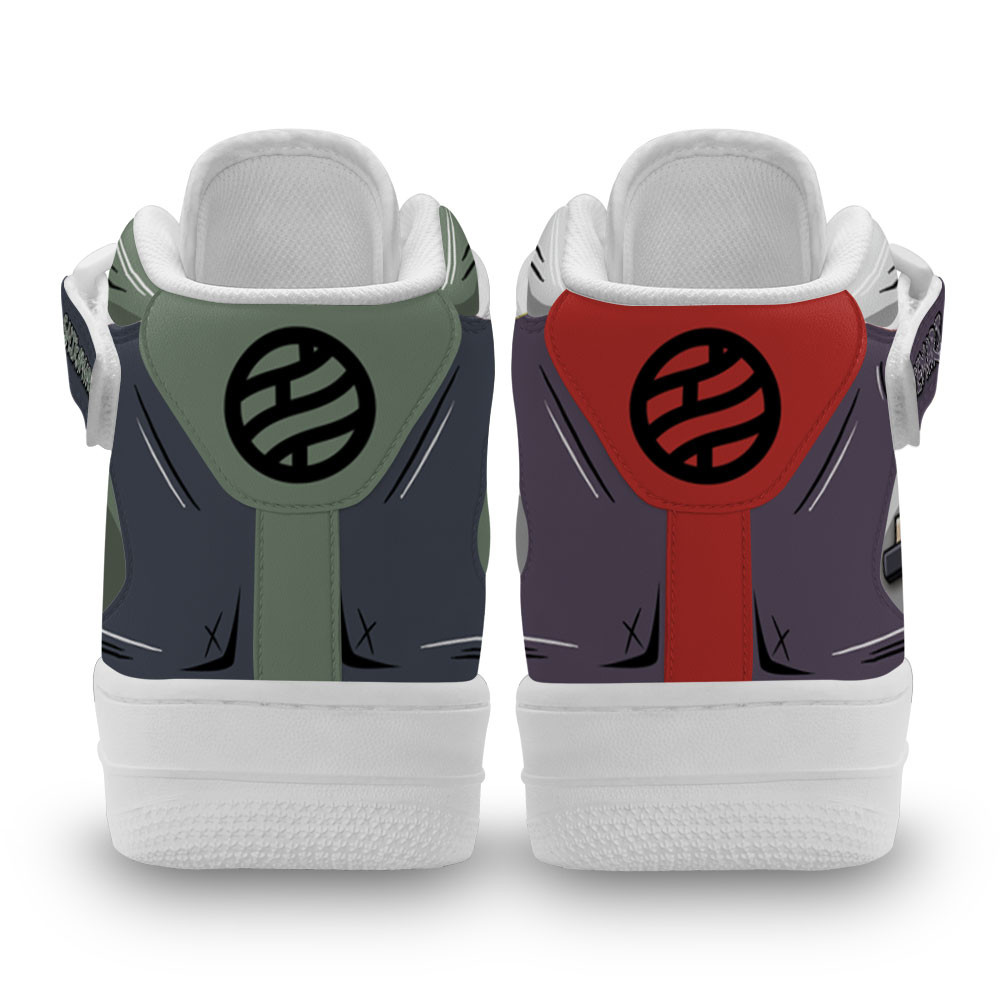 Shikamaru and Temari Sneakers Air Mid Custom Anime Shoes