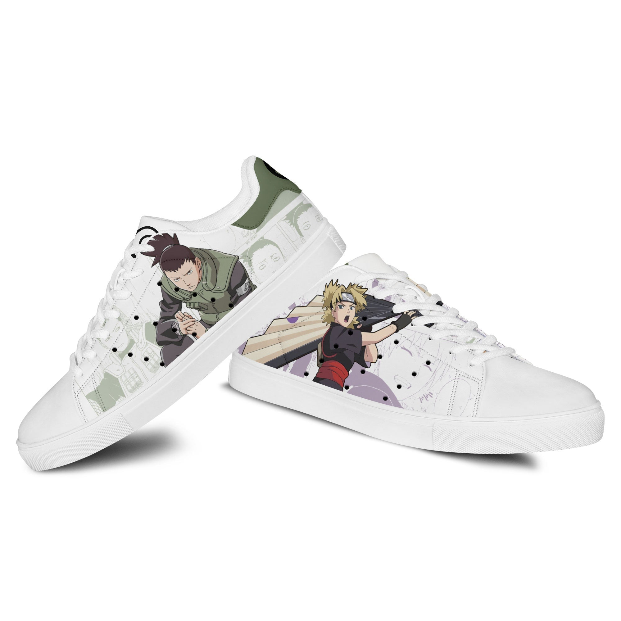 Shikamaru Nara and Temari Skate Sneakers Custom NRT Anime Shoes