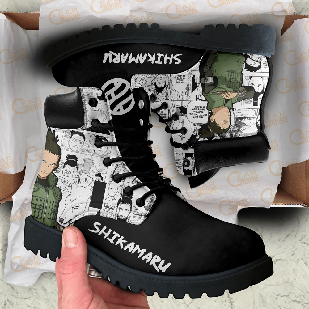 Shikamaru Nara Boots Manga Anime Custom Shoes