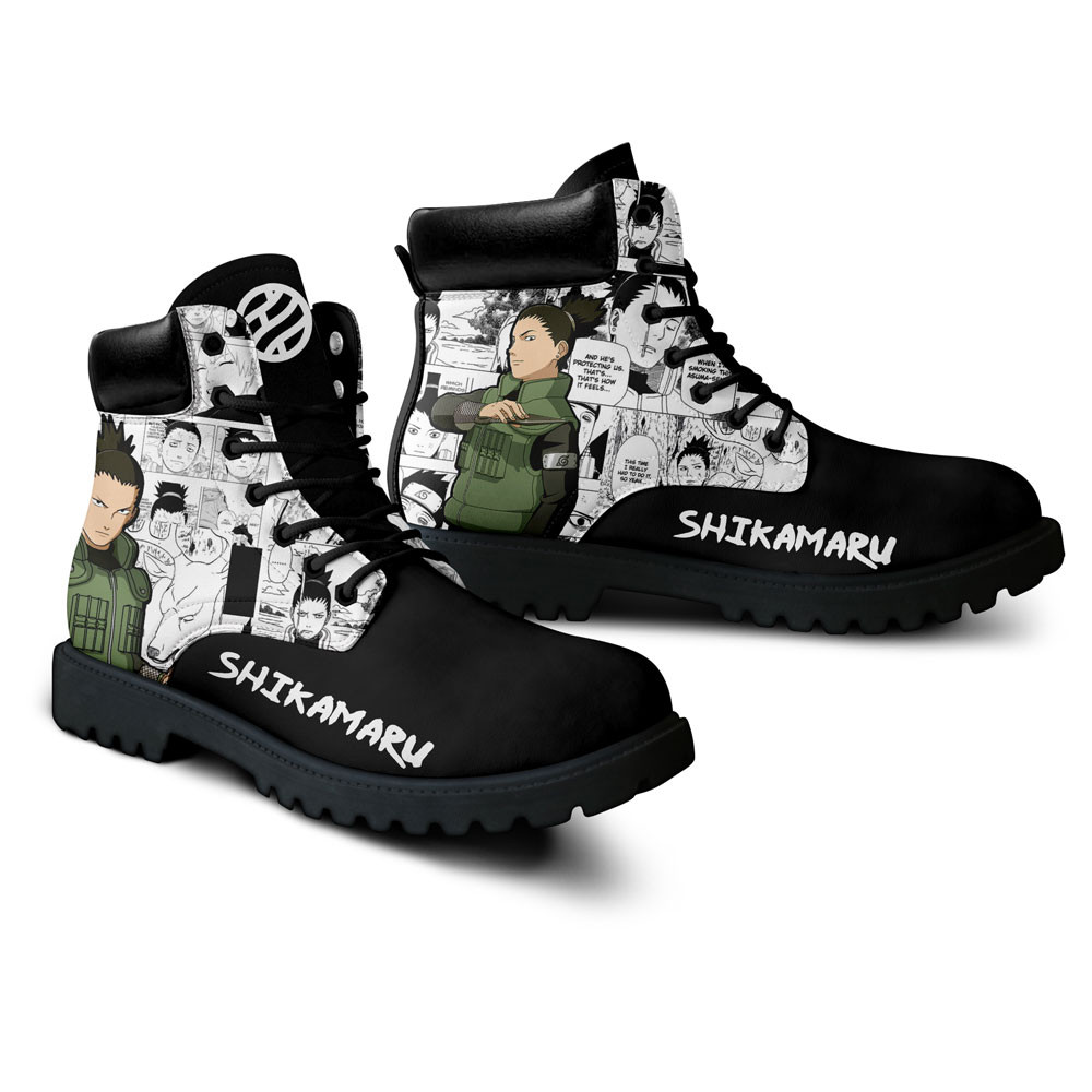Shikamaru Nara Boots Manga Anime Custom Shoes