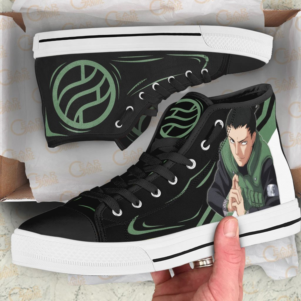 Shikamaru Nara High Top Shoes Custom Anime Sneakers