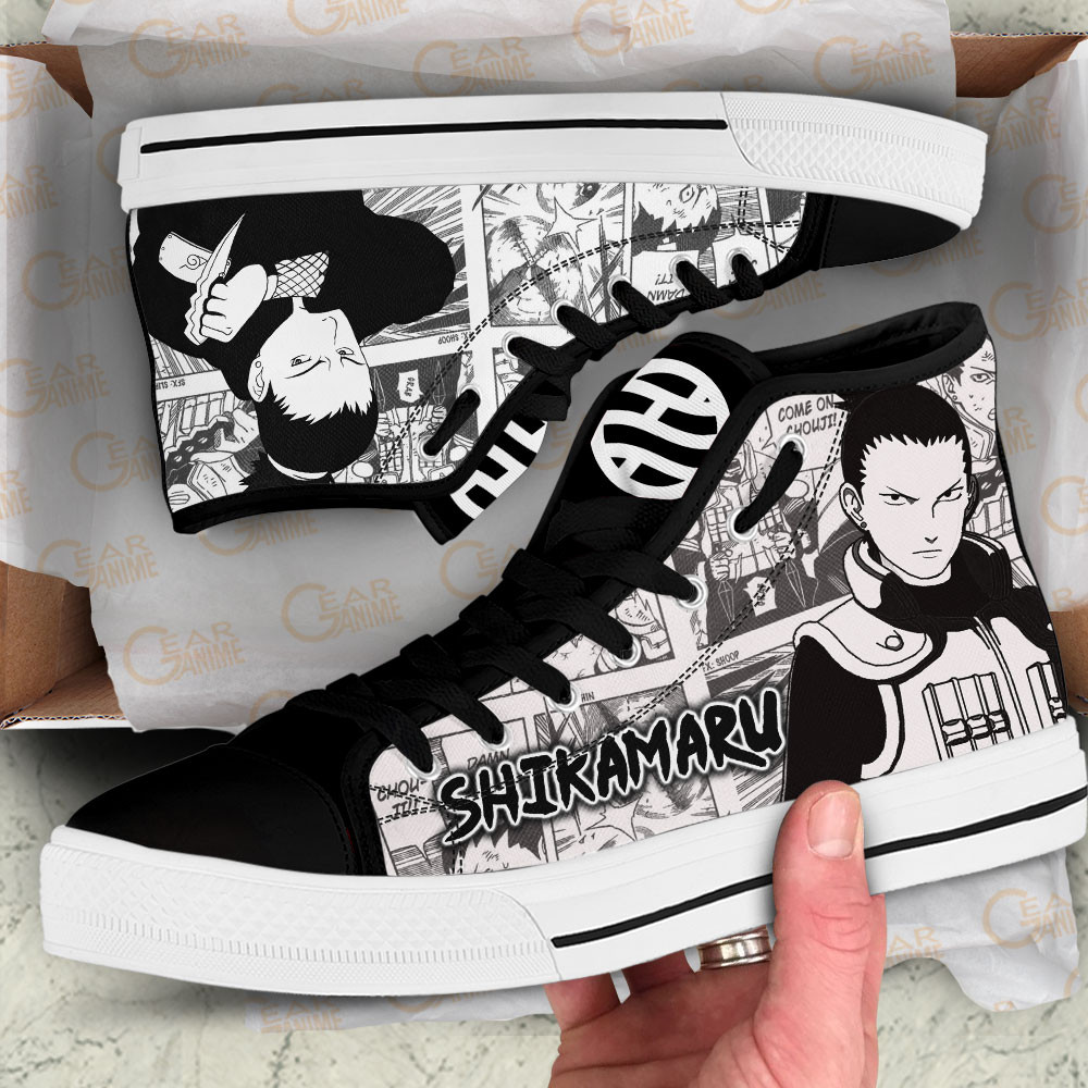 Shikamaru Nara High Top Shoes Custom Manga Anime Sneakers